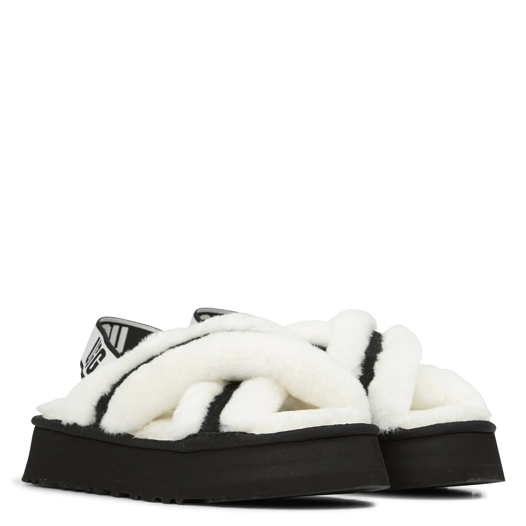 Pantoffels Van Bont En Veloursleer White Ugg - Dames | Place des Tendances
