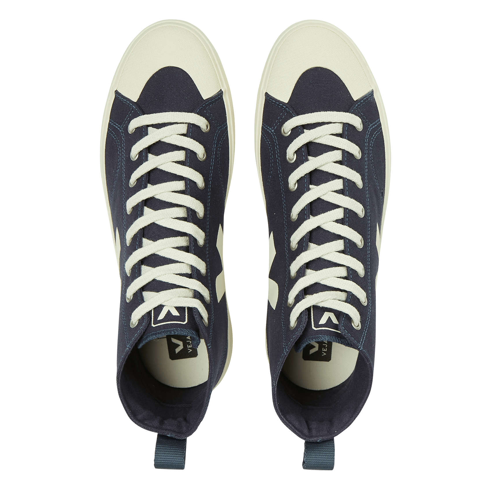 Sale Hoge Sneakers Van Biologisch Katoen Marine Pierre Veja - Heren | Place  des Tendances