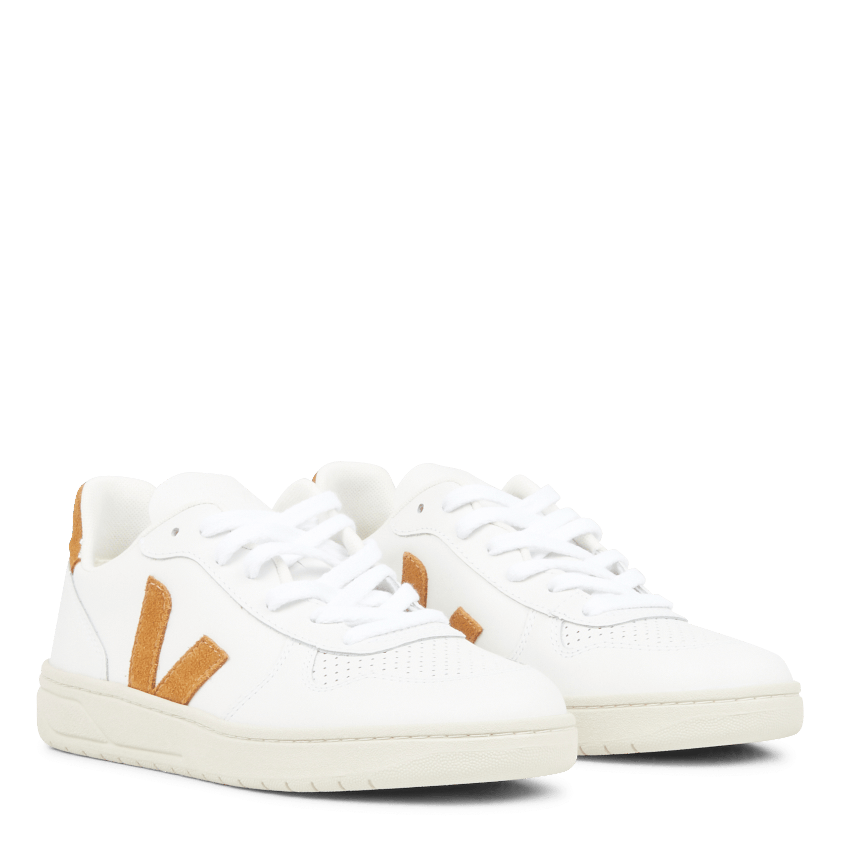 Leren Sneakers - Veja V10 Extra White Camel Veja - Dames | Place des  Tendances