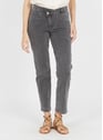 VILA Dark Grey Denim Grijs