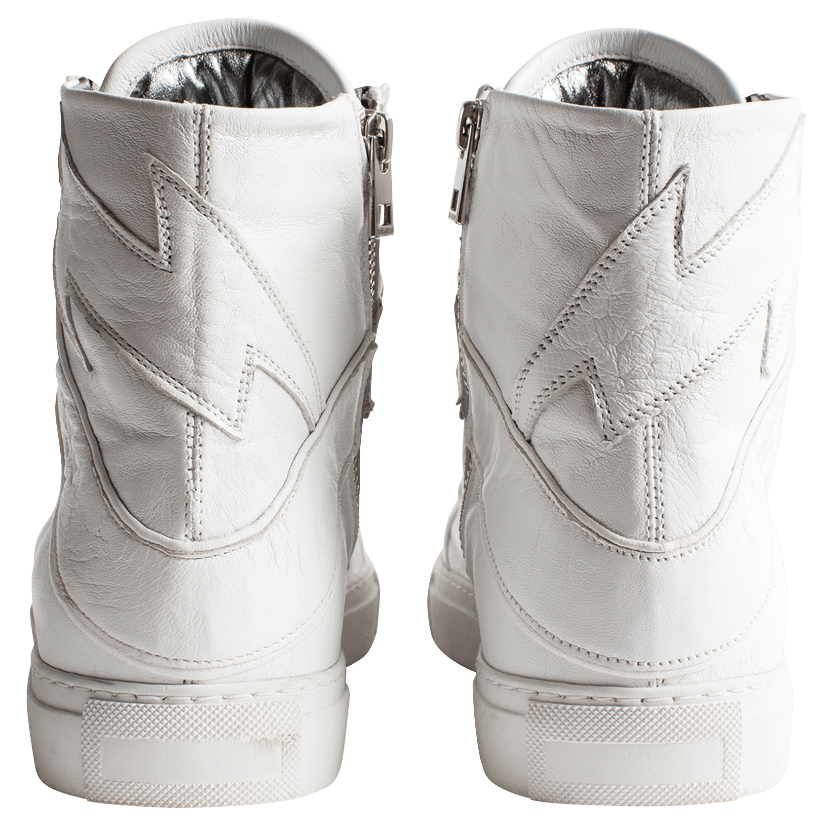 Hoge, Leren Sneakers Blanc Zadig\u0026voltaire - Dames | Place des Tendances