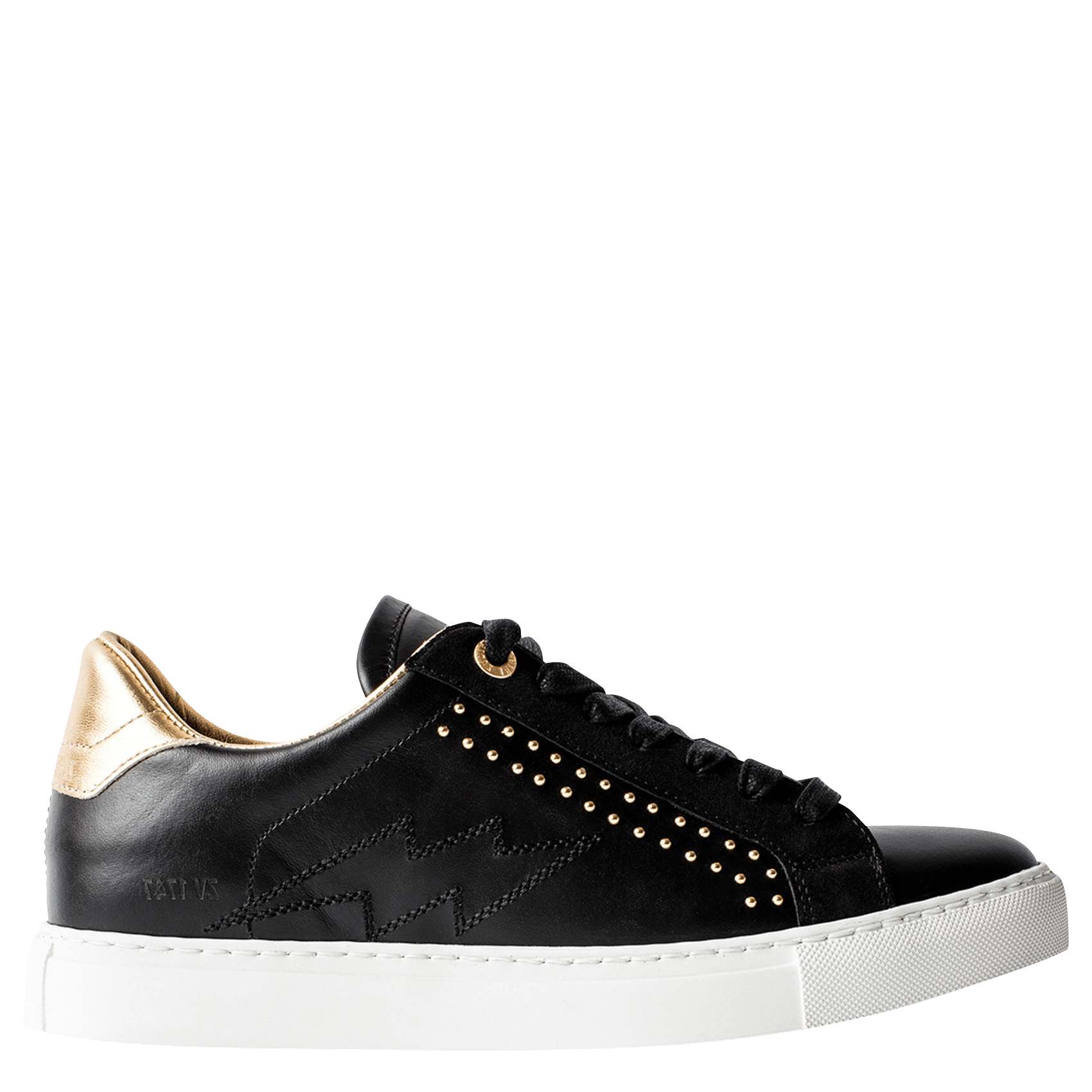 Sale Lage, Leren Sneakers Noir Gold Zadig\u0026voltaire - Dames | Place des  Tendances