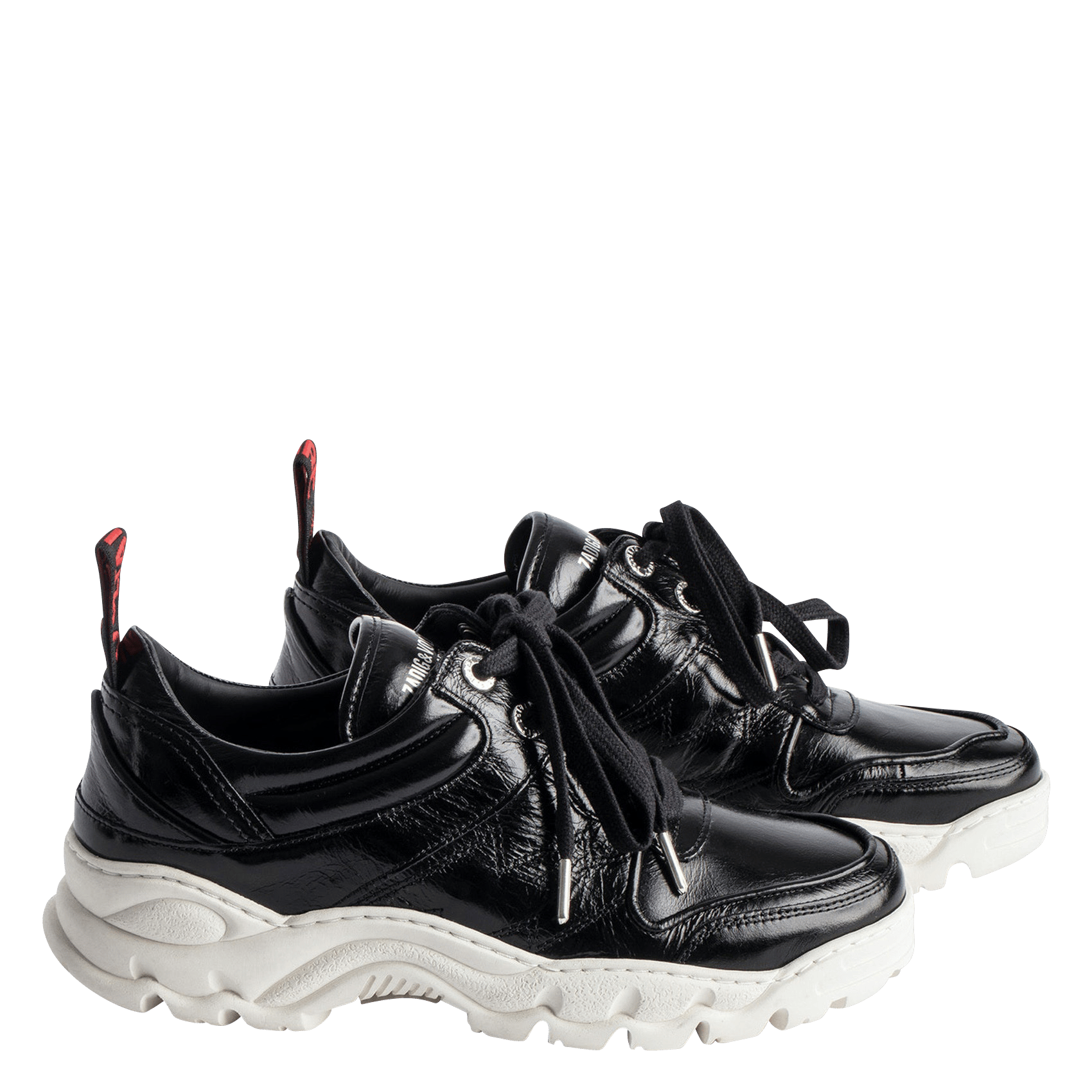 Leren Sneakers Met Brede Zool Noir Zadig\u0026voltaire - Dames | Place des  Tendances